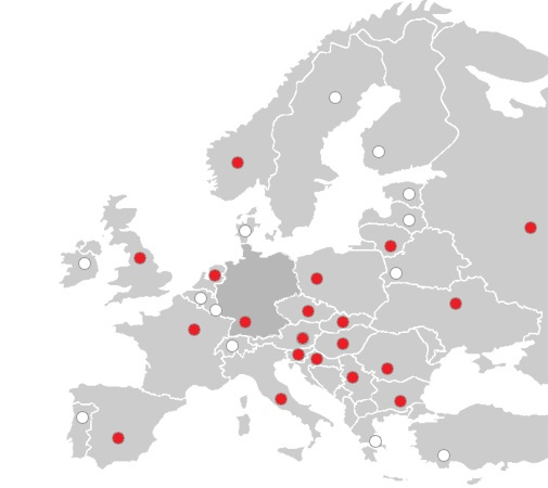 Europakarte HAURATON International