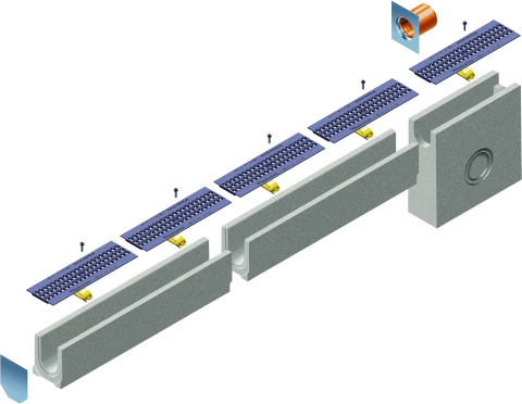 Водоотводные каналы FASERFIX STANDARD